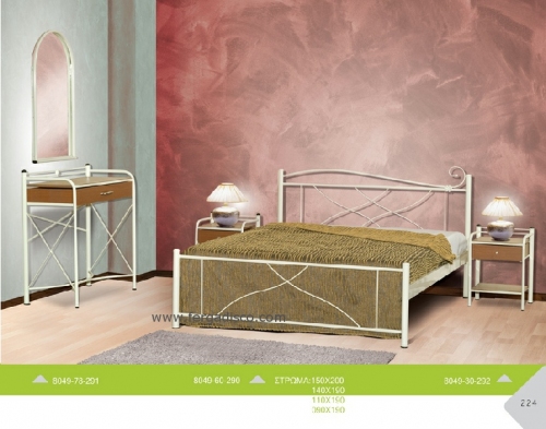 Κρεβάτι Κρεβατοκάμαρας Διπλό - Μεταλλικό Κρεβάτι Διπλό Νο 8049 - :: FERGADIS CASA :: 