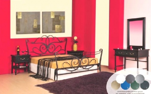 Κρεβάτι Κρεβατοκάμαρας Διπλό - Κρεβάτι μεταλλικό διπλό ΙΛΑΡΙΑ - :: Galanis in House :: 