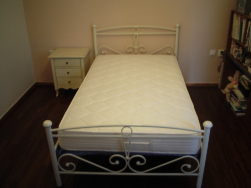 Κρεβάτι Κρεβατοκάμαρας  - Κρεβάτι Μεταλλικό Εκρού Αφροδίτη - :: FERGADIS CASA :: 